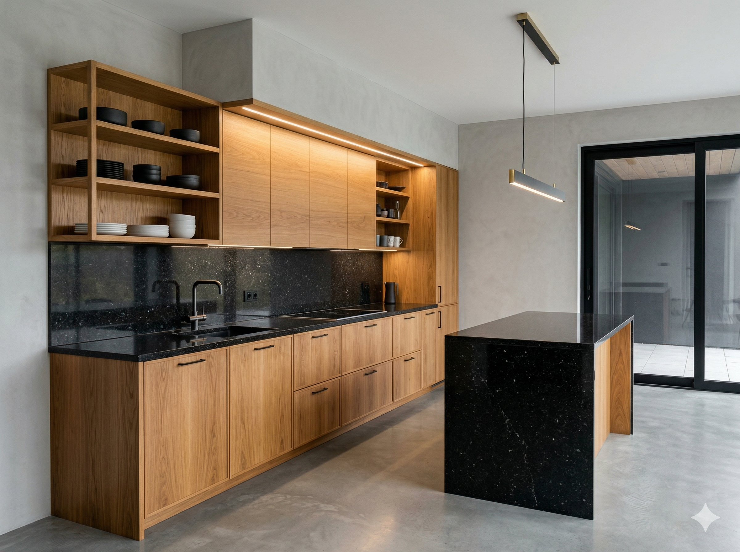 Cuisine en chêne massif