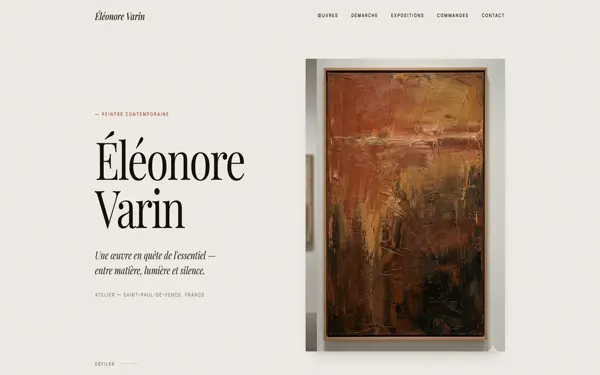 Aperçu modèle Artiste peintre
