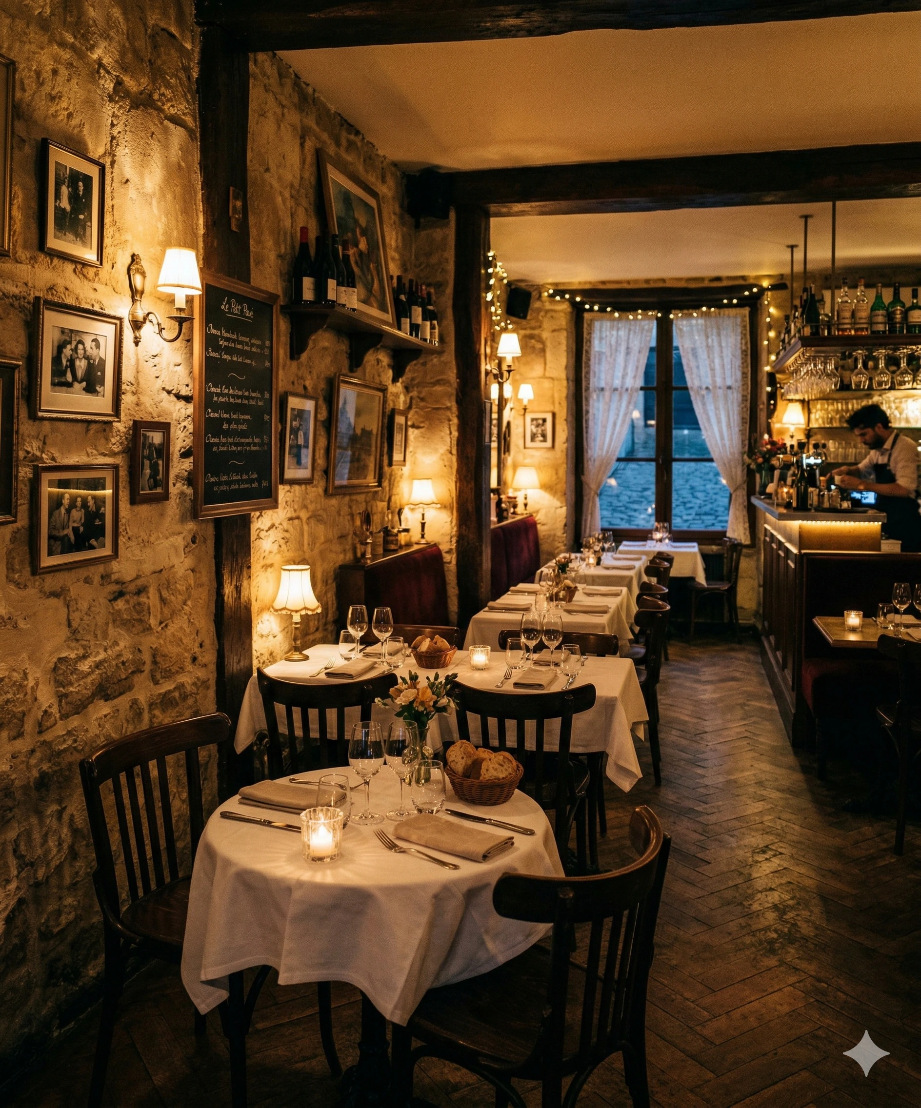 Intérieur du restaurant Le Comptoir d'Arthur